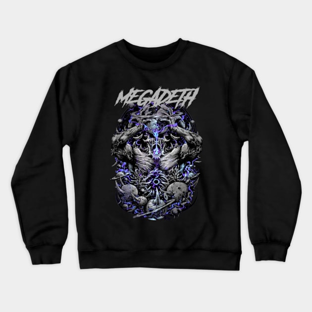 MEGADETH BAND MERCHANDISE Crewneck Sweatshirt by Rons Frogss